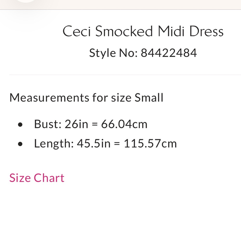 Cece Smocked Midi Dress 100% cotton - Picture 6 of 8